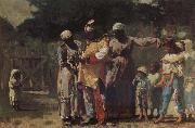 Winslow Homer Voorberei compete Oileverf for the carnival Germany oil painting artist